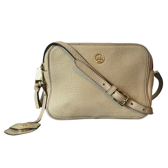 Tory Burch
Tory Burch Beige Leather Double Zip Robinson Crossbody Bag. - Picture 3 of 14